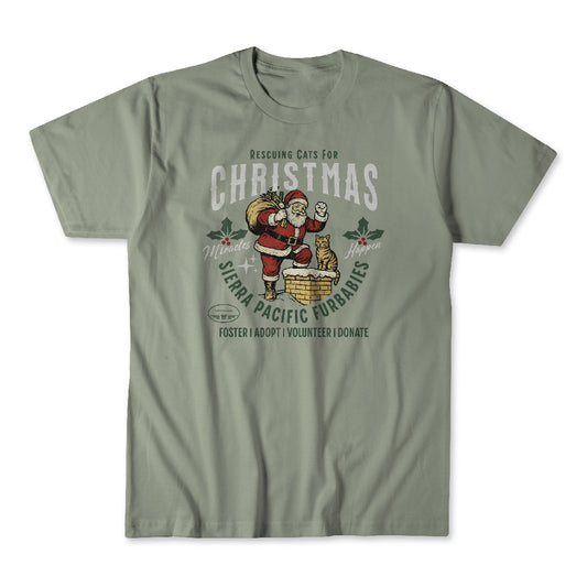 Rescuing Cats All Christmas Tee