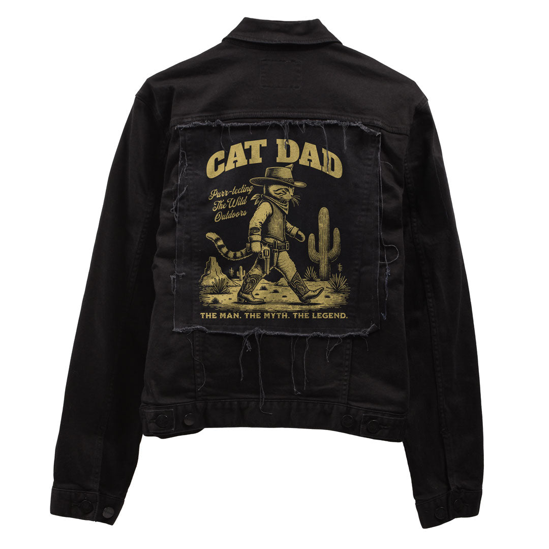 Cat Dad Denim Jacket