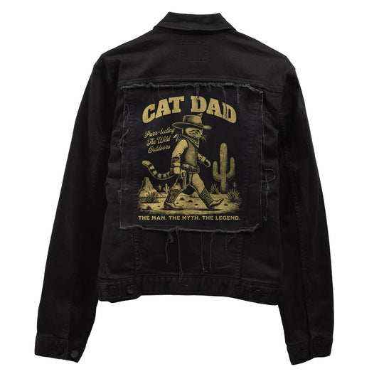 Cat Dad Denim Jacket