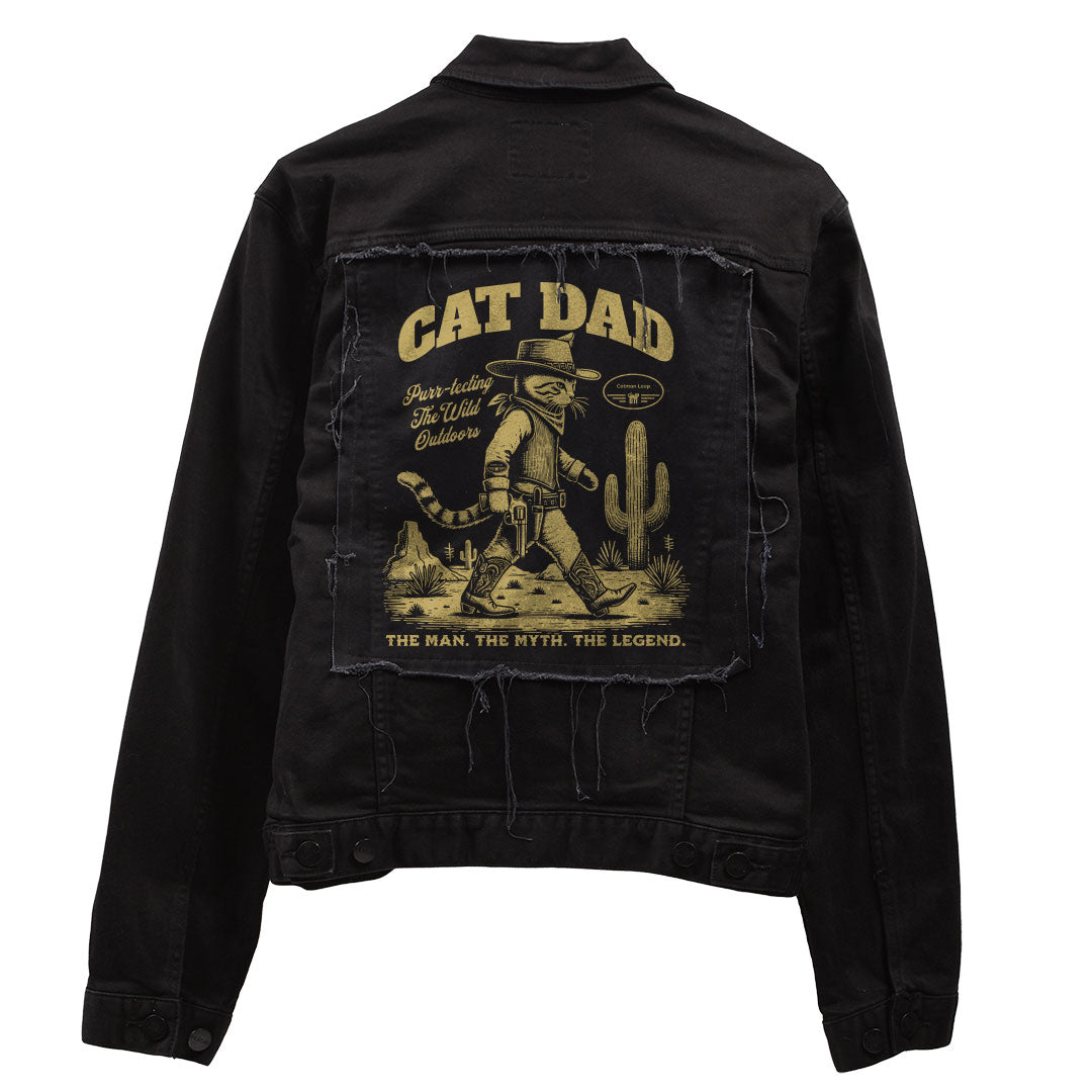 Cat Dad Denim Jacket