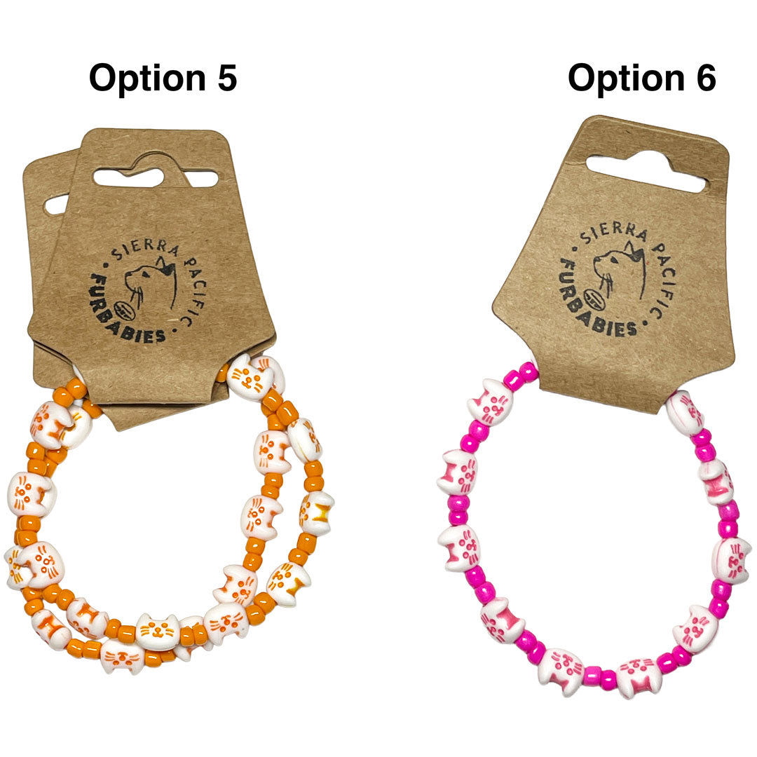 Colorful Kitty Bead Bracelet