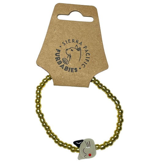Happy Kitty Bead Bracelet
