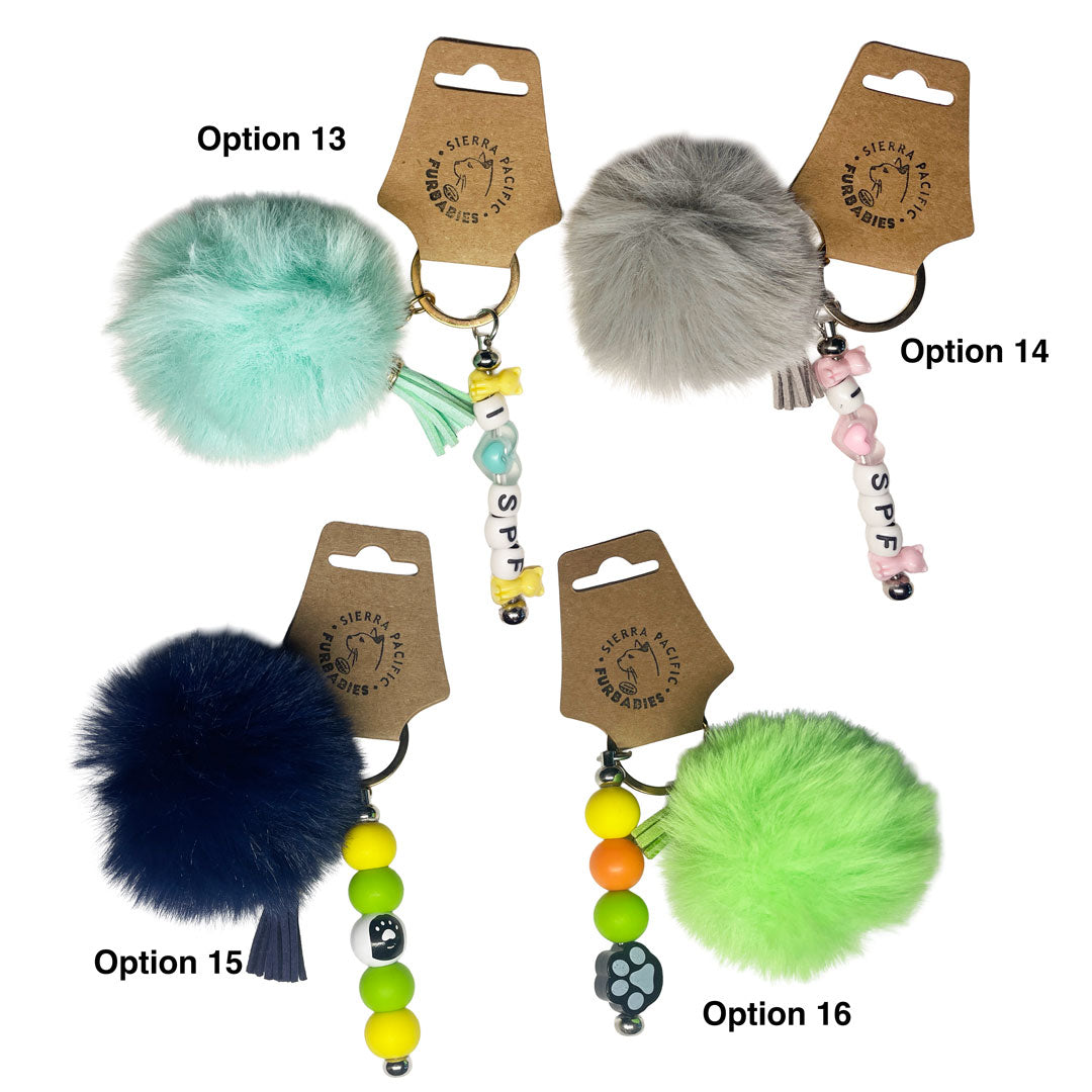 Puff Ball Key Chain