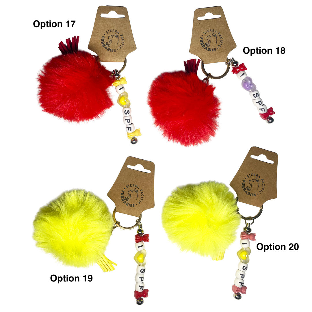 Puff Ball Key Chain