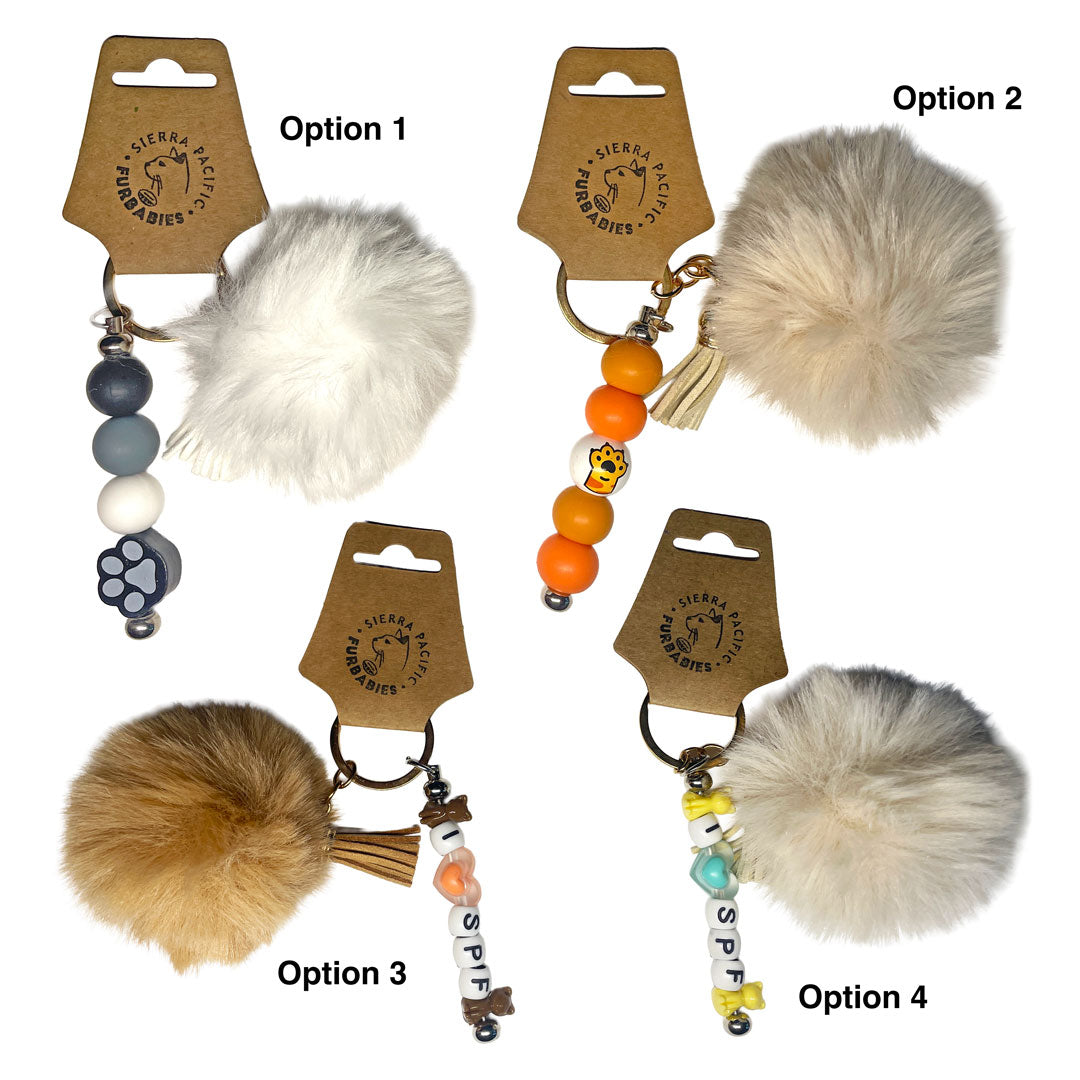 Puff Ball Key Chain