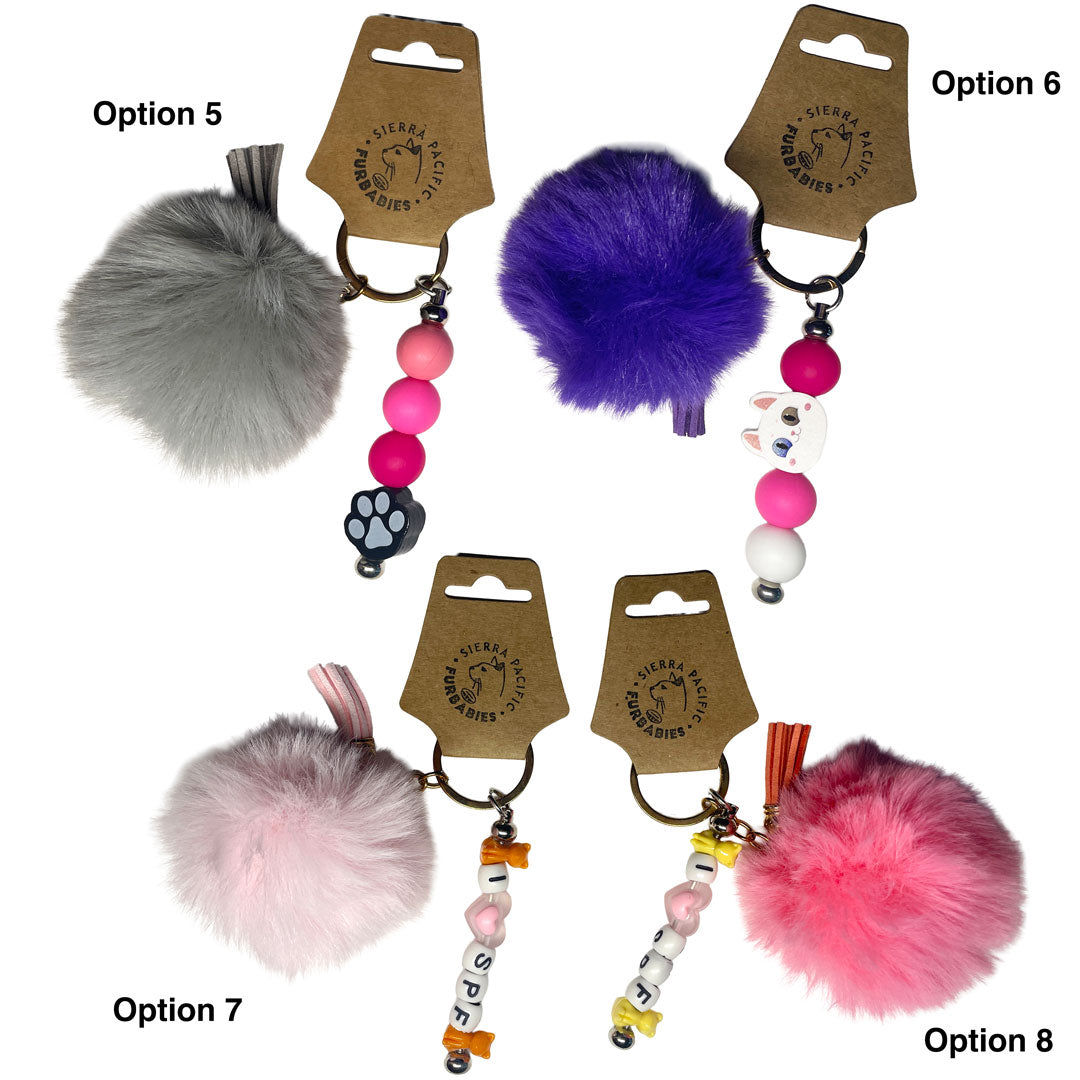 Puff Ball Key Chain