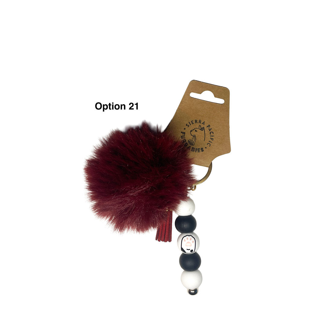 Puff Ball Key Chain