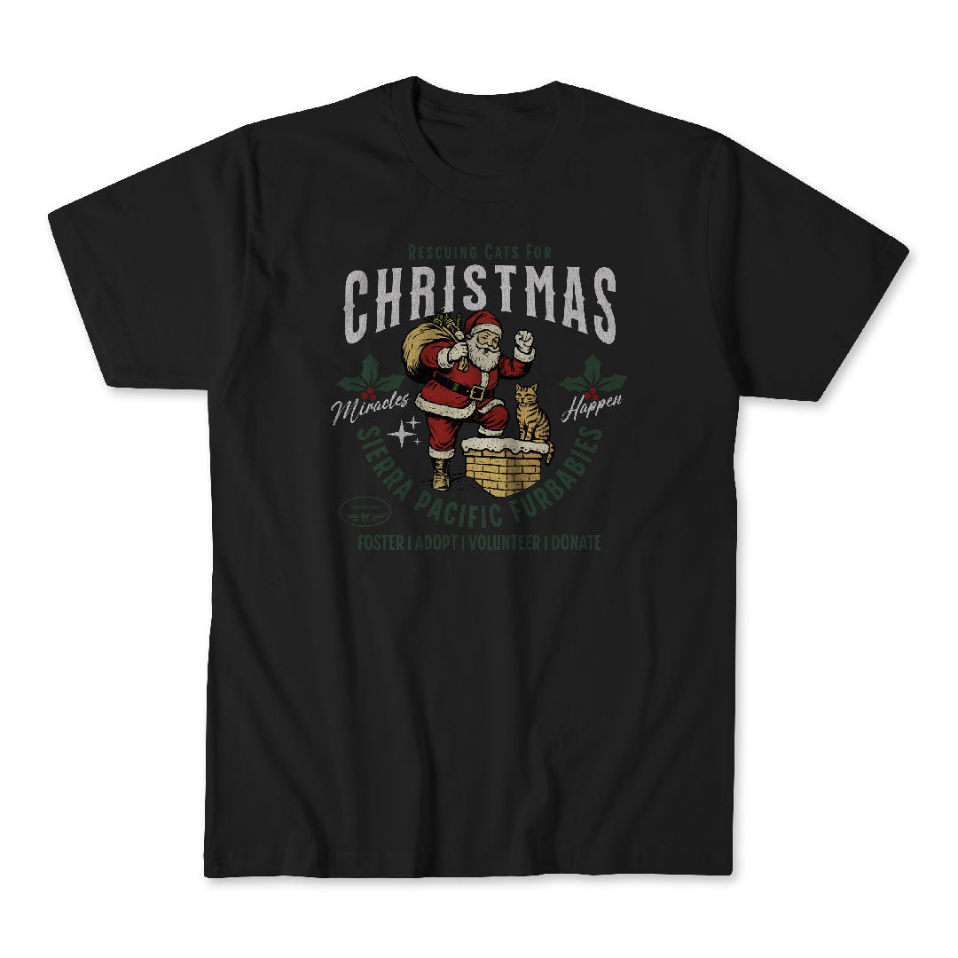 Rescuing Cats All Christmas Tee