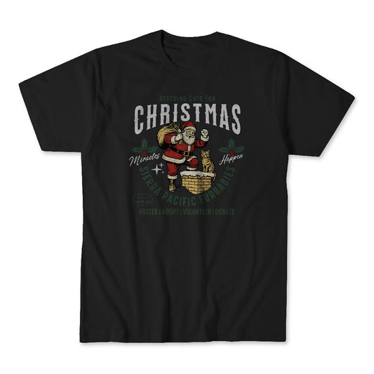 Rescuing Cats All Christmas Tee