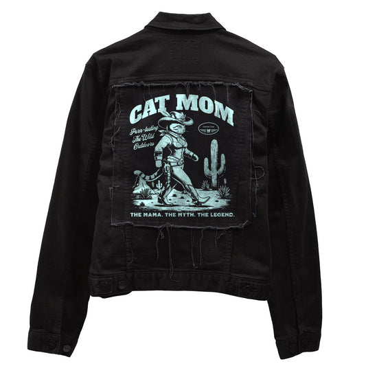 Cat Mom Denim Jacket